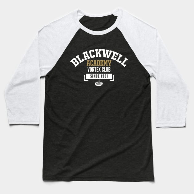 Blackwell Academy Vortex Club Vintage Design Baseball T-Shirt by AniReview